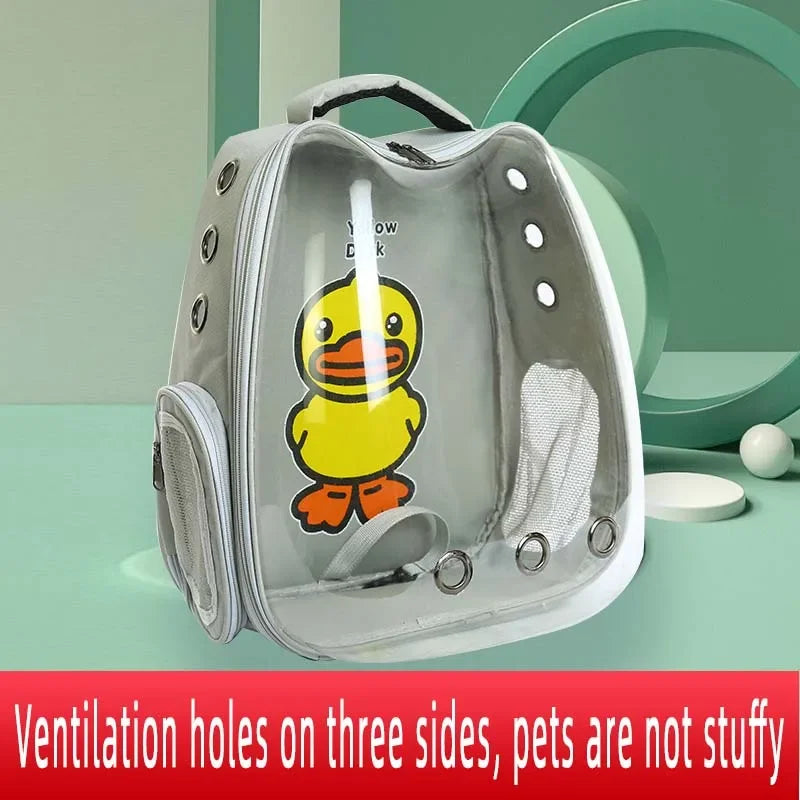 Breathable Pet Bag, Large Space Circulation, Panoramic, Transparent, Outing, Portable, Dog, Cat