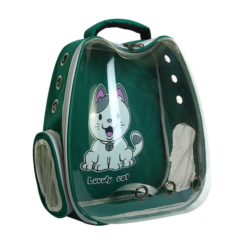 Breathable Pet Bag, Large Space Circulation, Panoramic, Transparent, Outing, Portable, Dog, Cat