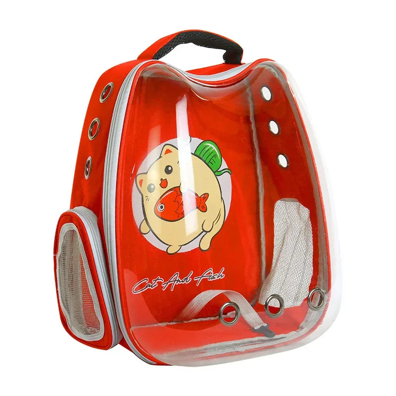 Breathable Pet Bag, Large Space Circulation, Panoramic, Transparent, Outing, Portable, Dog, Cat