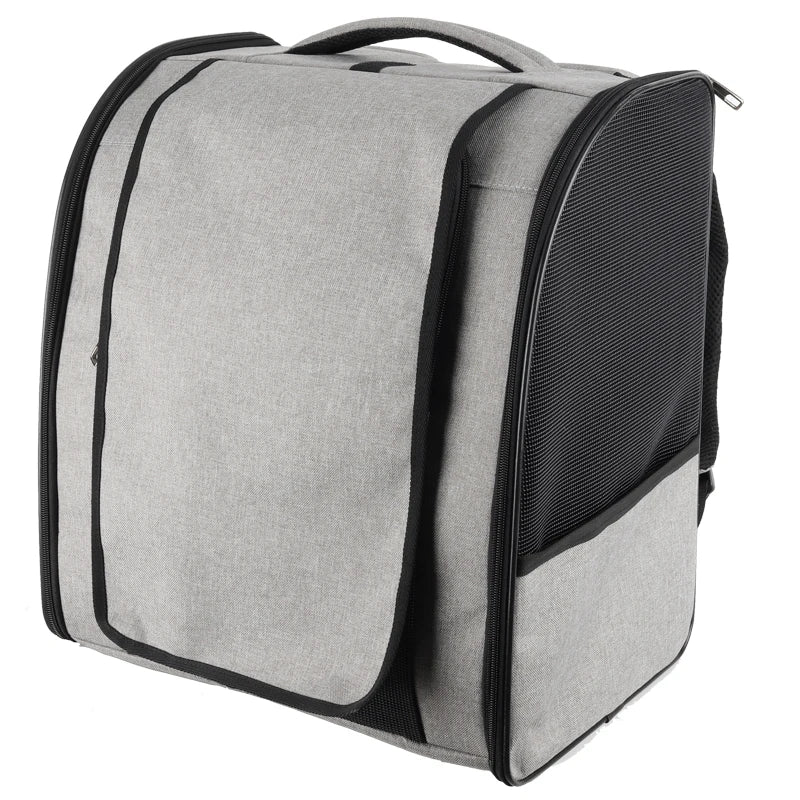 Breathable Mesh Lightweight Cat Backpack Carrier Portable Travel Bag for All Breeds with Zipper Closure Medium to Soft Oxford Cloth