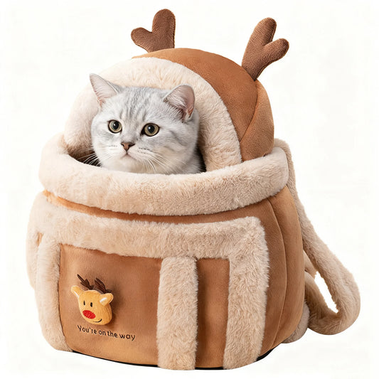 Vozy Winter Cat Backpack Pet Carrier