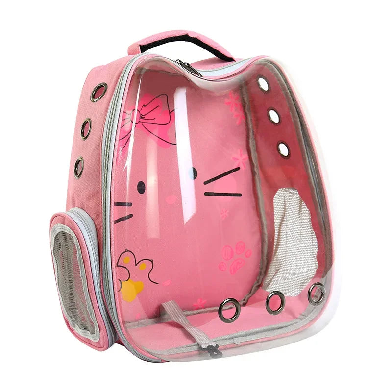 Breathable Pet Bag, Large Space Circulation, Panoramic, Transparent, Outing, Portable, Dog, Cat